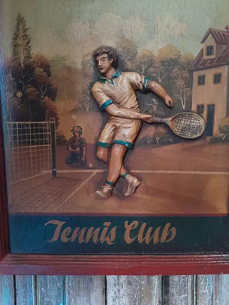 Cuadro De Madera Wimbledon Tennis Club