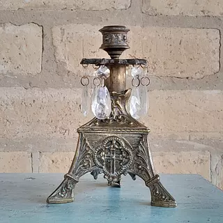 Candelabro Francés De Altar 1900