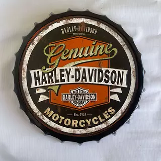 Tapa Harley-Davidson Con Relieve