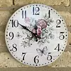 Reloj De Pared Con Diseño De Rosas