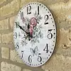 Reloj De Pared Con Diseño De Rosas