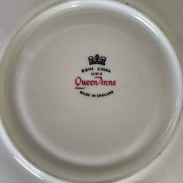 Taza Y Plato De Café Queen Anne Inglaterra 1940