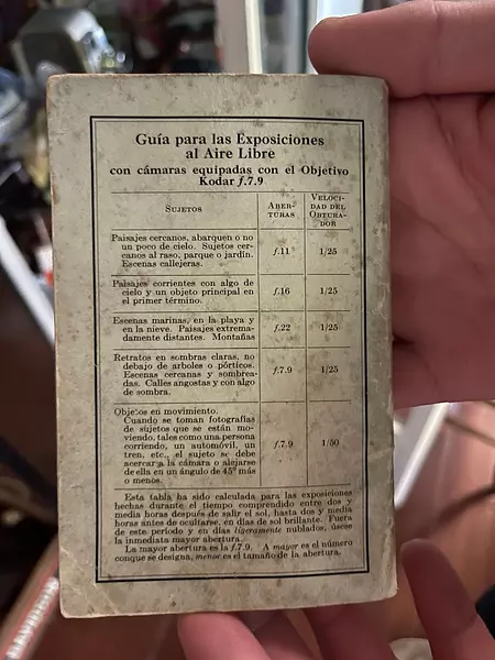 Manual Kodaks De Bolsillo Nos. 2c Y 3a Usa 1930