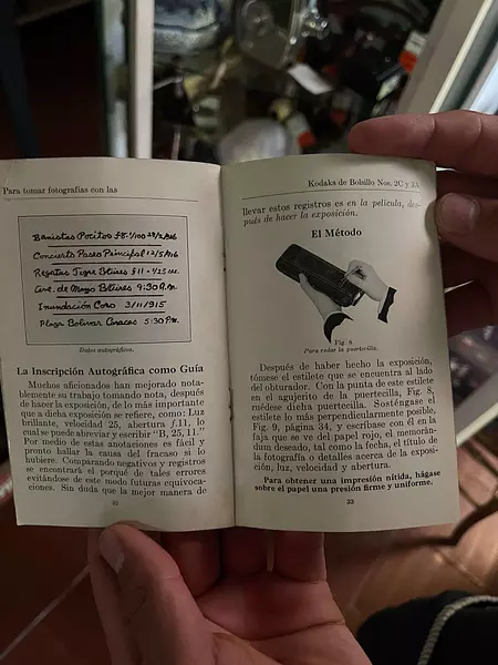 Manual Kodaks De Bolsillo Nos. 2c Y 3a Usa 1930