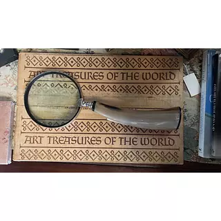 Lupa De Mano Con Mango De Cuerno