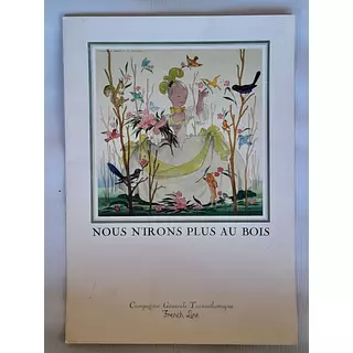 Carta Crucero Francés 1959 Compagnie Genérale Transatlantiqu