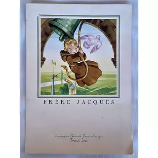 Carta Crucero Francés 1959 Compagnie Générale Transatlantiqu