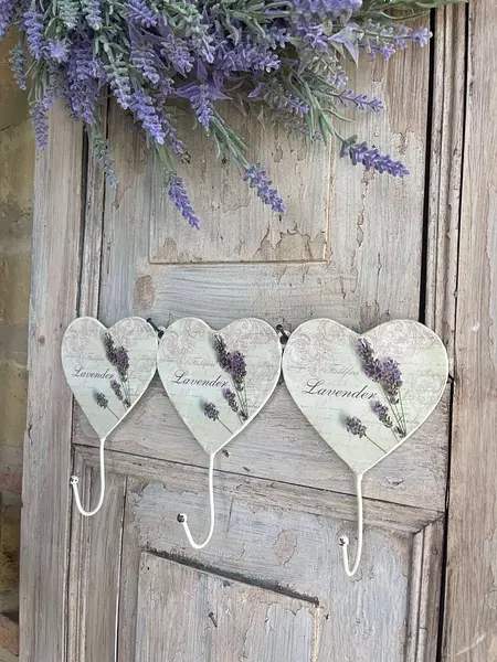 Perchero Corazanes De Lavanda