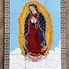 Azulejo Virgen De Guadalupe Con Marco 60 X 80 Cm.