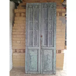 Puerta Ventana De 2 Hojas Antigua - Colombia 1910