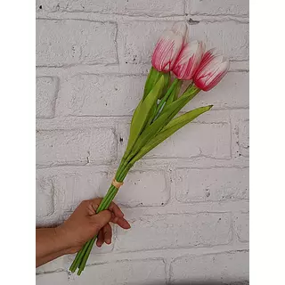 Paquete Tulipanes X 7 Flores Artificiales