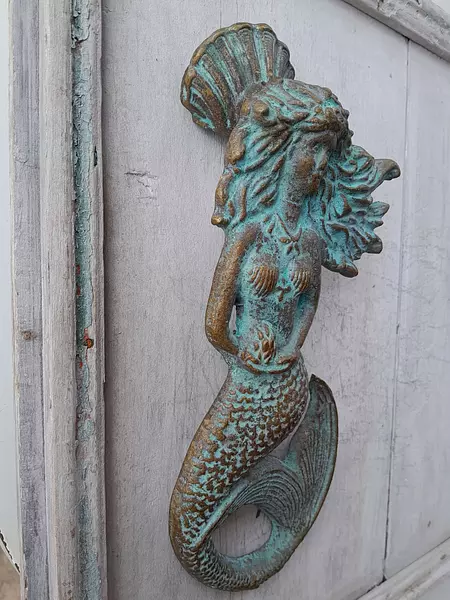 Aldaba Sirena En Bronce