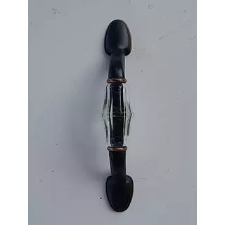 Manija De Metal Y Acrílico Transparente