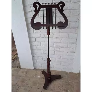 Atril De Madera Ajustable Con Forma De Lira