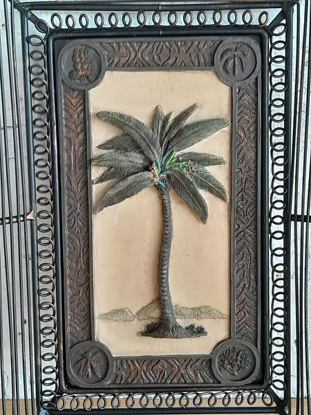 Cuadros X 2 De Palmera En Alto Relieve Italianos