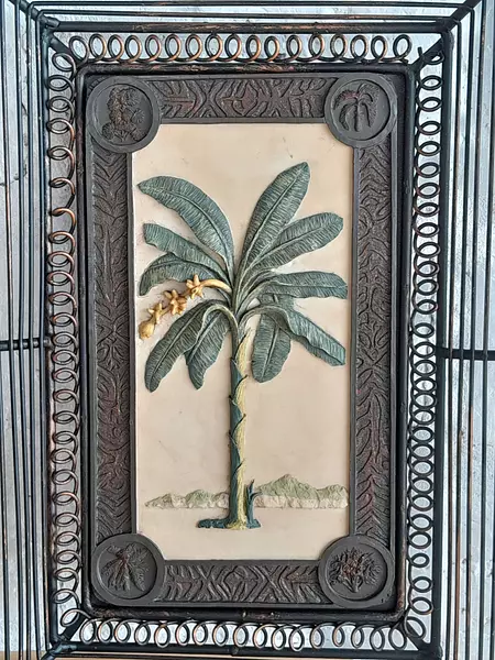 Cuadros X 2 De Palmera En Alto Relieve Italianos