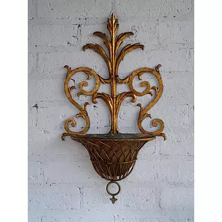 Aplique Tole Florentino Estilo Hollywood Regencia 1960