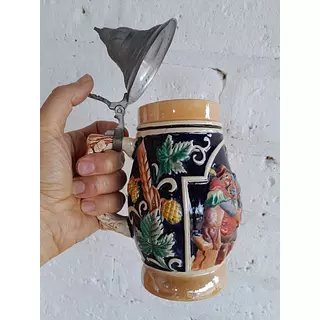 Jarro Cervecero Con Tapa De Peltre - Alemania 1940