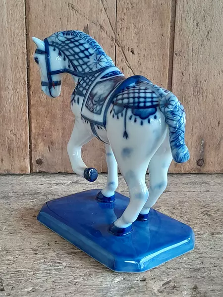 Figura Caballo Cerámica Franklin Mint - Paises Bajos 1987