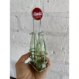 Set De Salero Pimentero Coca Cola Con Soporte