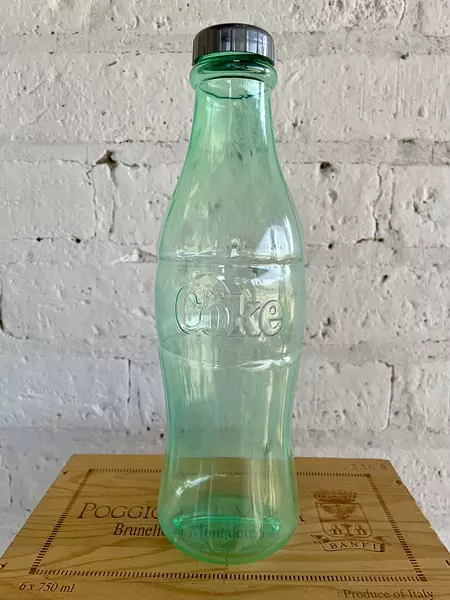 Botella Monedero Coca Cola Verde Translúcido