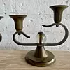 Candelabros X 2 De Bronce Estilo Art Déco 1950