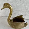 Figura Recipiente De Cisne En Bronce