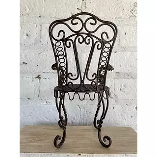 Silla Maqueta A Escala Elaborada En Forja Artesanal