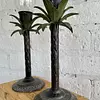 Candelabros Bronce Palmeras Con Brisero