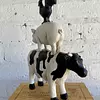 Figura De Granja Vaca, Cerdo Y Gallo