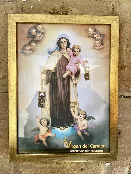 Cuadro Virgen Del Carmen Enmarcada