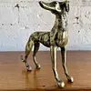 Figura De Perro Galgo Metálico