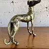 Figura De Perro Galgo Metálico