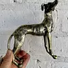 Figura De Perro Galgo Metálico