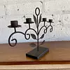 Candelabro De Mesa Sobre Base Y Hojas