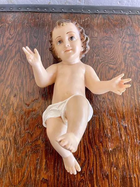 Figura Niño Jesús En Escayola 1980