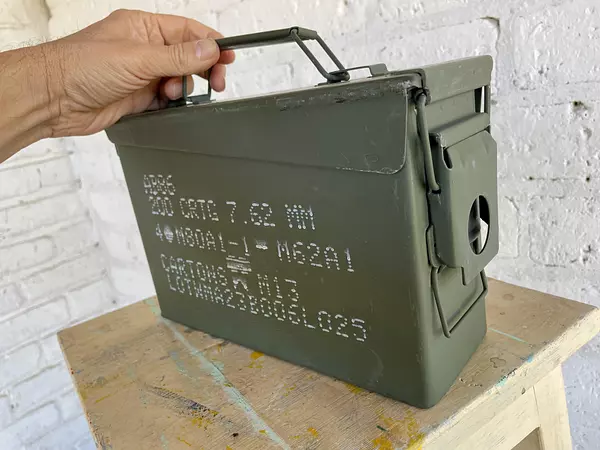 Caja Militar Metálica Extrafuerte Usa 1995