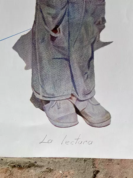 Litografía "La Lectura" Omar Gordillo 46 X 63,5 Cm 1990