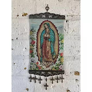 Gobelino Virgen De Guadalupe 20 X 46 Cm