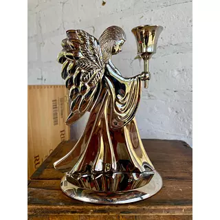 Candelabro Ángel Plateado 1990