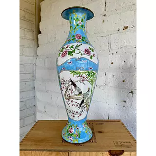 Jarrón Ginbari Cloisonné - Japón 1910