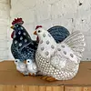 Figura De Gallo Gallina Y Pollitos