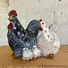 Figura De Gallo Gallina Y Pollitos