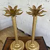 Pareja De Candelabros Con Forma De Palmera - 1980