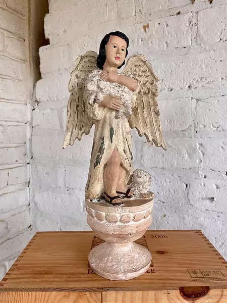 Figura De Ángel Pastor De Ovejas