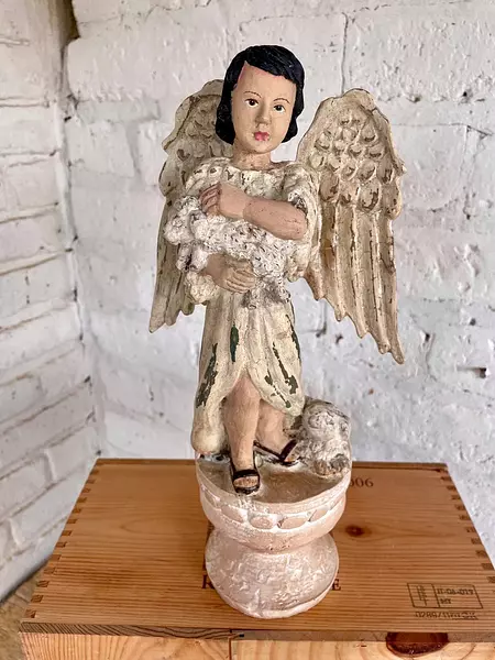 Figura De Ángel Pastor De Ovejas