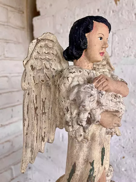 Figura De Ángel Pastor De Ovejas