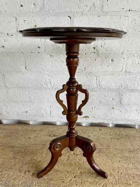 Mesa De Vino De Caoba Estilo Victoriano - Colombia 1940