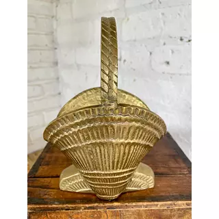 Canastilla Vieira En Bronce India 1970