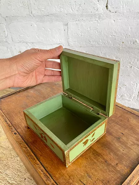 Caja Artesanal De Madera